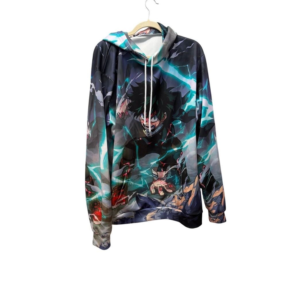My Hero Academia Deku Full Print Graphic Hoodie XL
